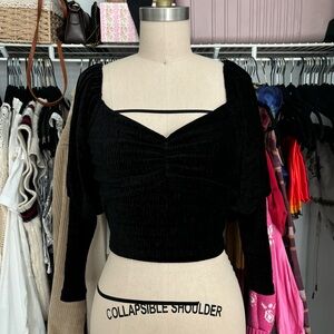 Black Zara Crop Top